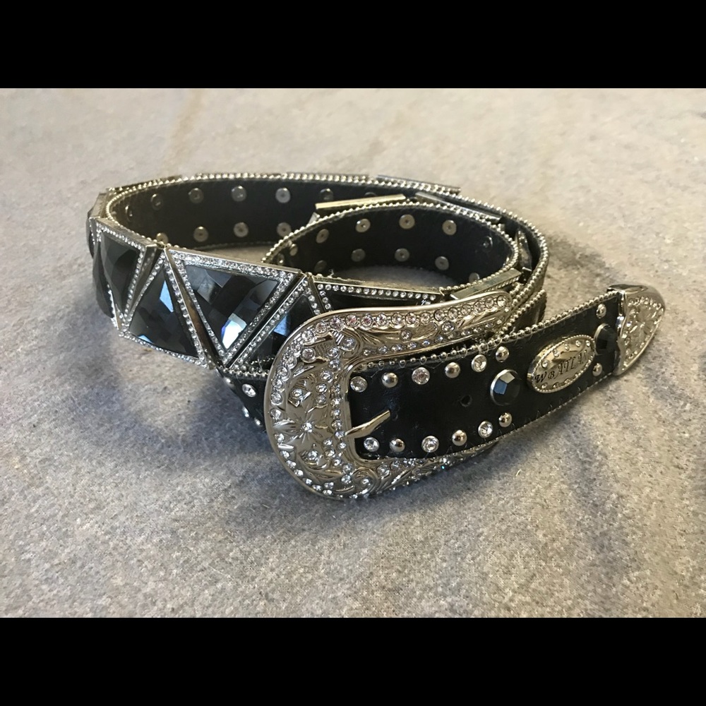 Rhinestone bling belt